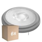 Lot 6x Ledvance Superior Spot LED Réflecteur G53 AR111 7.4W 450lm 24D - 927 Blanc Très Chaud | Meilleur rendu des couleurs - Dimmable - Équivalent 50W