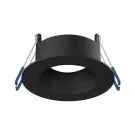 Noxion Spot LED Ares Profond ring Noir - avec Inner Cercle  Noir | Diam&egrave;tre 68mm - incl. GU10 Fitting