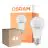 Lot 4x Osram LED Star Classic E27 Poire Dépolie 10W 1055lm - 827 Blanc Très Chaud | Détecteur De Lumière - Équivalent 75W