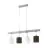 Eglo Suspension Luminaire Townshend 2 Acier Bois Blanc Brun | IP20 - Convient pour 4x E27 