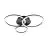 Eglo Plafonnier Parrapos-Z Acier Noir 11W 4300lm - 830-865 Variable Blanc | IP20 - Zigbee Dimmable