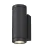SLV Enola Up/Down Applique Murale Aluminium Gris Rond 7.8W 700lm - 940 Blanc Froid | Extérieur - IP65 - Meilleur Rendu Des Couleurs - Dimmable 