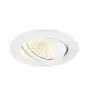 SLV New Tria 68 Spot Aluminium Blanc Rond 8.3W 750lm 60D - 930 Blanc Chaud | Diamètre 68mm -  Meilleur Rendu Des Couleurs - Dimmable 