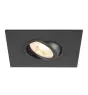 SLV New Tria 75 XL Spot Aluminium Noir Carré | Diamètre 75mm - Convient pour 1x GU10 