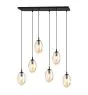 Emibig Suspension Luminaire Astral Acier Noir | Convient pour 6x E14 - Max 10W