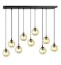 Emibig Suspension Luminaire Cosmo Acier Noir | Convient pour 9x E14 - Max 10W