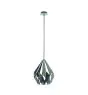 Eglo Suspension Luminaire Carlton 1 Acier Gris | IP20 - Convient pour 1x E27 