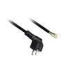 Schuko Câble D'Alimentation Avec Angled Prise 3x 0,75 5m Noir