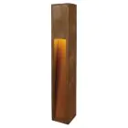 SLV Slot 80 Lampadaires Salon Acier Rouille | Extérieur - IP44 - Convient pour 1x E27 