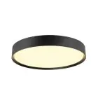 SLV Decona 42 Plafonnier Aluminium Noir Rond 23W 2680lm - 930-940 CCT | IP44 - Meilleur Rendu Des Couleurs - Dimmable 
