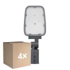Lot 4x Ledvance Éclairage public LED Area Value Petit SPD Aluminium Gris 30W 3900lm 160x58D - 730 Blanc Chaud | IP66 - Symétrique