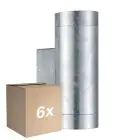 Lot 6x Nordlux Tin Applique Murale Brushed Aluminium | Convient pour 2x GU10