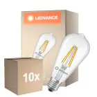 Lot 10x Ledvance Classic LED Edison E27 Poire Filament Claire 3.8W 806lm - 827 Blanc Très Chaud | Équivalent 60W