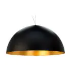 Eglo Suspension Luminaire Gaeta 1 Acier Noir Dorée | IP20 - Convient pour 1x E27 